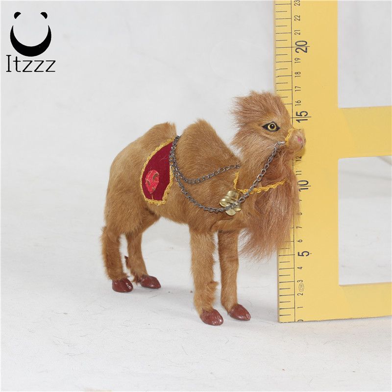 High quality simulation fur animal camel decoration teaching props children cognitive model home decoration camel gift