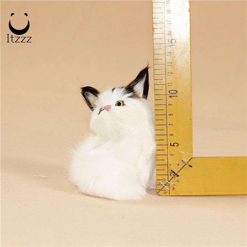 Fur toyssimulation lifelike animals cat toy for home decorationHEZE HENGFANG LEATHER & FUR CRAFT CO., LTD