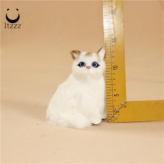 Fur toyssimulation animals cat toy cat model home decorationHEZE HENGFANG LEATHER & FUR CRAFT CO., LTD